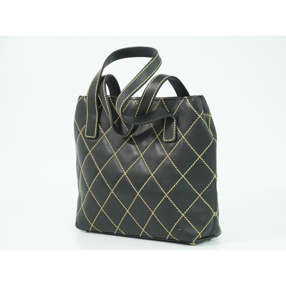Chanel Quilted Leather Surpique Tote Black - Picture 2 of 7